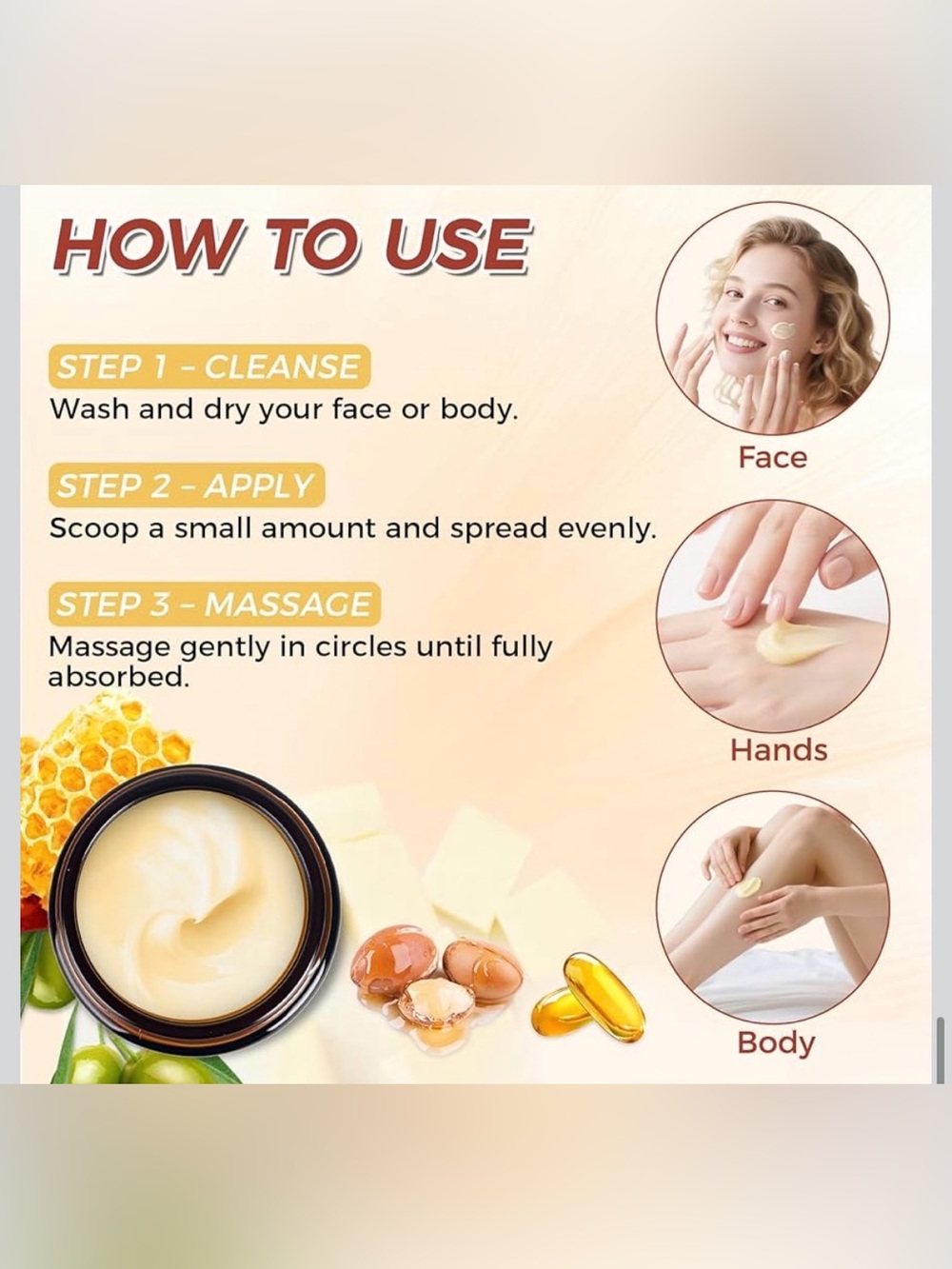 Beef Tallow for Skin, Tallow and Honey Balm, Face and Body Moisturizer - Picture 3 of 4